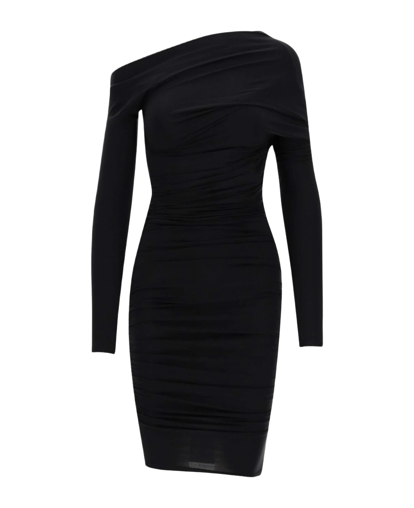 Balenciaga Asymmetrical Cupro Blend Dress 3 Balenciaga Asymmetrical Cupro Blend Dress