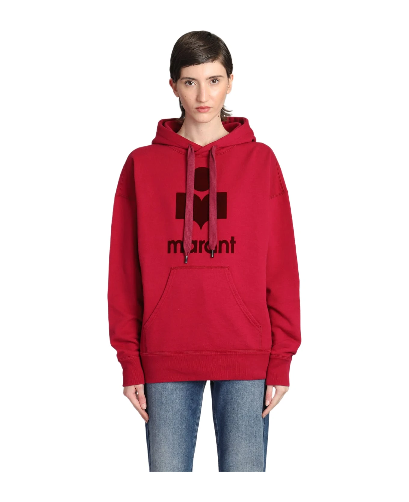 Mansel Sweatshirt In Bordeaux Cotton 3 Mansel Sweatshirt In Bordeaux Cotton