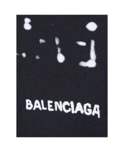 Balenciaga Oversized Black Hoodie With Hand-drawn Logo Print In Cotton Woman 7 Balenciaga Oversized Black Hoodie With Hand-drawn Logo Print In Cotton Woman -Femme Mode Shop aaa9985af18fa94ffcecdf9f9bc58354