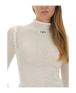 Off-White Tops In Mesh -Femme Mode Shop ac072c8cccae854b6a98ba607a842de6