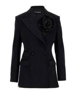 Dolce & Gabbana Single-breasted Wool Blend Blazer