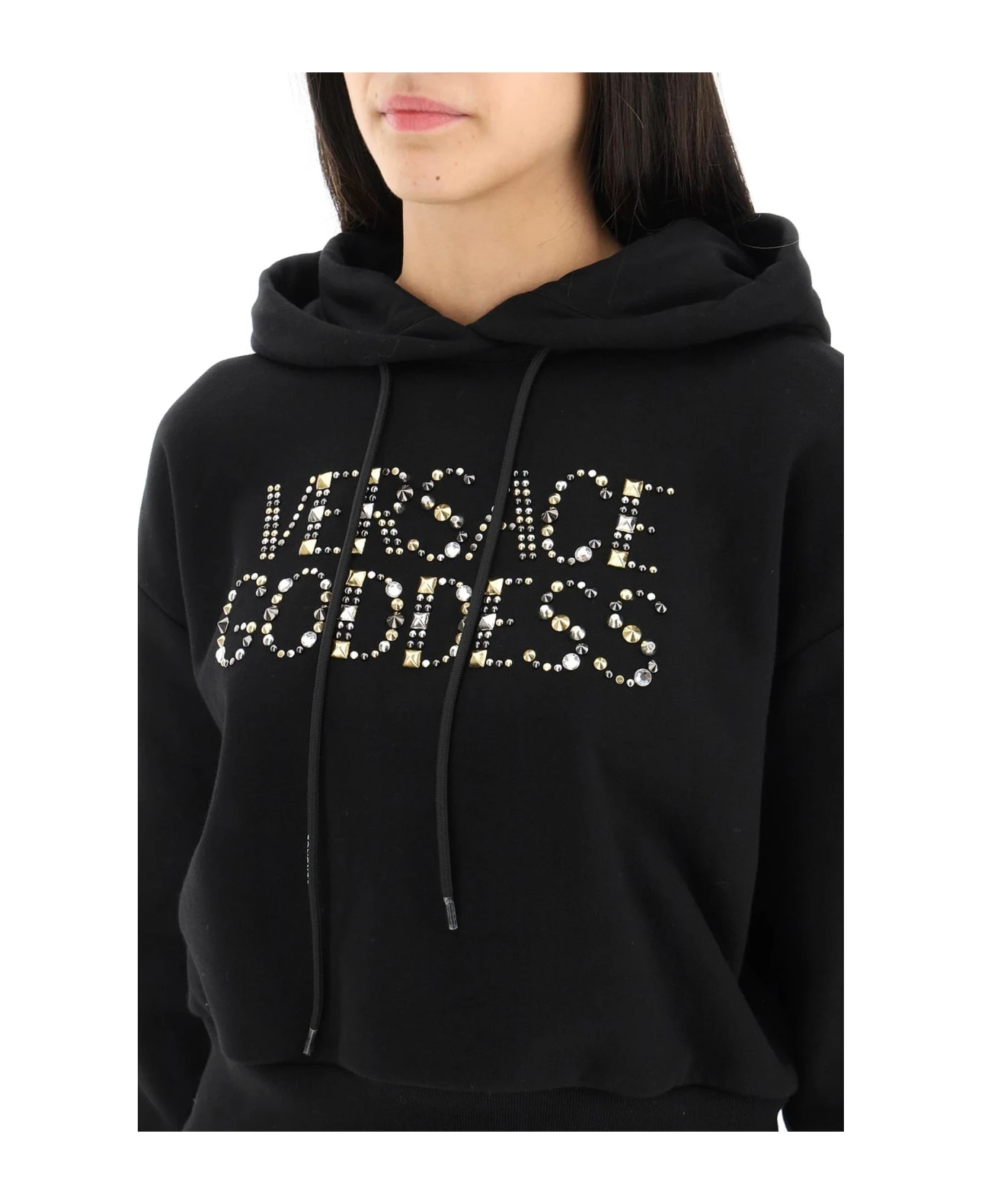 Versace Studded Logo Hoodie 6 Versace Studded Logo Hoodie - Image 4