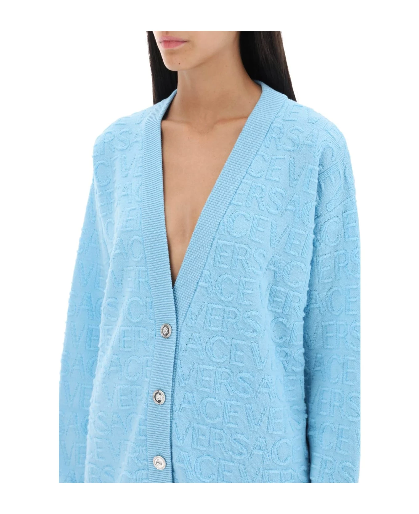 Versace 'la Vacanza' Monogram Maxi Cardigan 6 Versace 'la Vacanza' Monogram Maxi Cardigan - Image 4