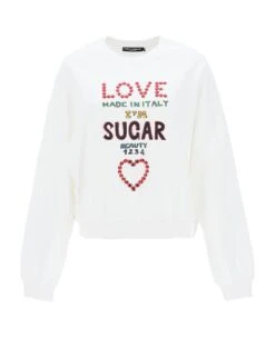 Dolce & Gabbana Lettering Print Oversized Sweatshirt