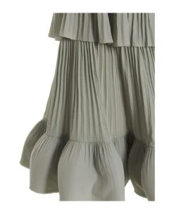 Lanvin Pleated Flounced Dress 9 Lanvin Pleated Flounced Dress -Femme Mode Shop b4fd7dc5039771323ec000b0636ee459