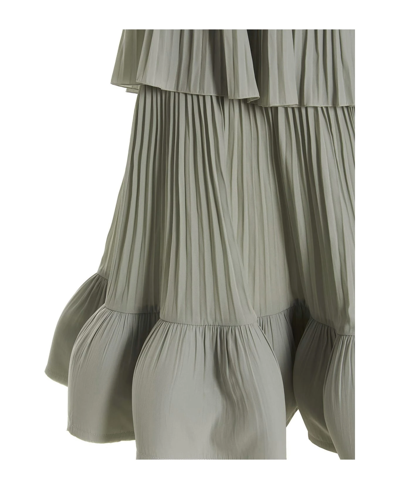 Lanvin Pleated Flounced Dress 6 Lanvin Pleated Flounced Dress - Image 4