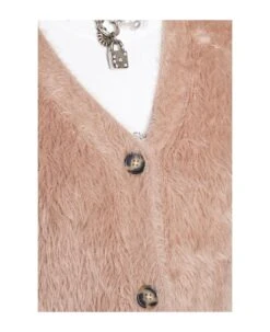 Acne Studios Cardigan In Brown Nylon -Femme Mode Shop bca9a0a5cd0694cce6a857ebd1c600c5