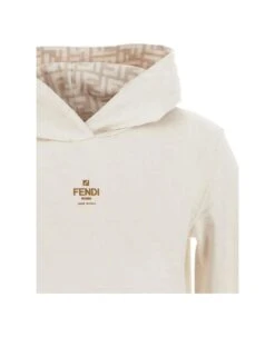 FENDI White Jersey Sweatshirt -Femme Mode Shop beb65c5879d911980e629a5a4d4fb1ed
