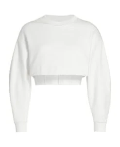 Alexander McQueen Cropped Corset Sweatshirt