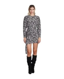 Dulce Dress In Black Viscose