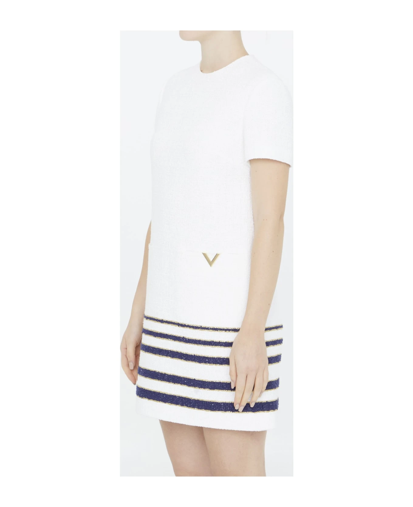 Valentino Garavani Mariniere Tweed Short Dress 4 Valentino Garavani Mariniere Tweed Short Dress - Image 2