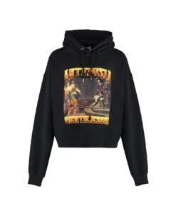 Chloé Graphic Printed Drawstring Hoodie