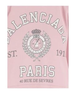 Balenciaga Logo 1917 Cotton Hoodie 7 Balenciaga Logo 1917 Cotton Hoodie -Femme Mode Shop c767c7b998443785be5f051e24ba2322