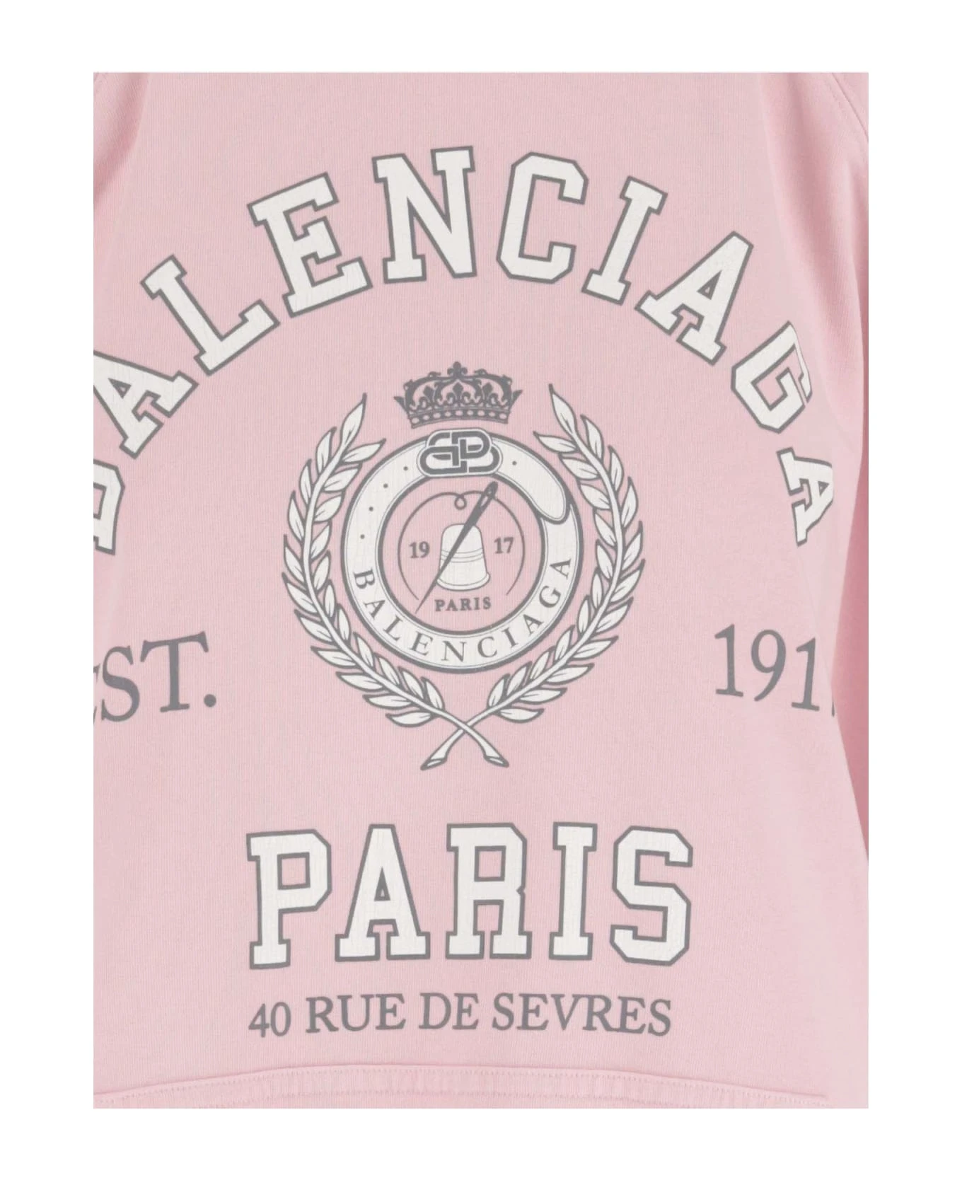 Balenciaga Logo 1917 Cotton Hoodie 5 Balenciaga Logo 1917 Cotton Hoodie - Image 3