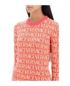 'versace Allover' Crew-neck Sweater -Femme Mode Shop c79dd7886f565d44461698bfc3fc90d9