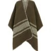 Golden Goose Olive Green Wool Blend Davie Cape -Femme Mode Shop c8fcf3a4e887d9083eaa1514d8959726