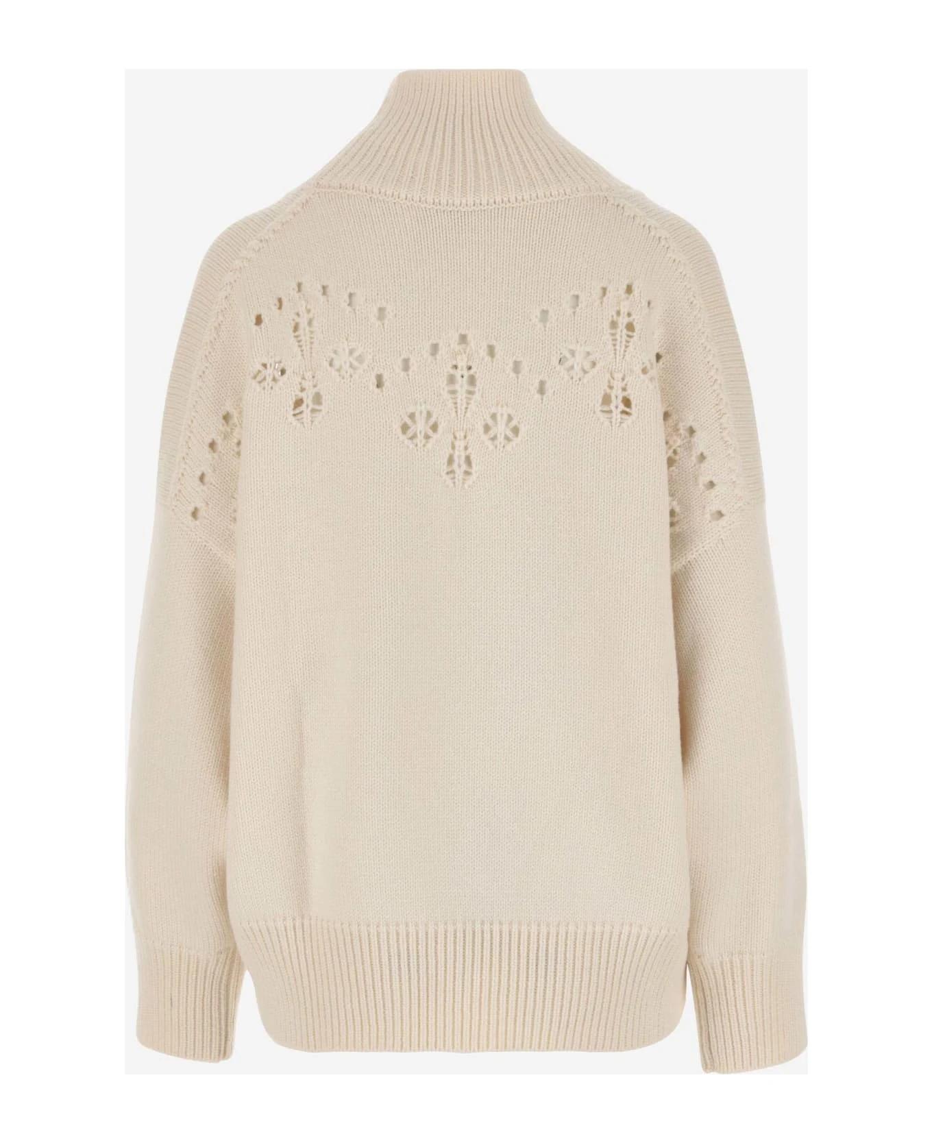 Chloé Wool Sweater With Cut-out Embroidery 4 Chloé Wool Sweater With Cut-out Embroidery - Image 2