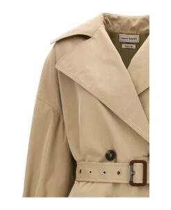 Alexander McQueen Cocoon Sleeve Trench Coat 8 Alexander McQueen Cocoon Sleeve Trench Coat -Femme Mode Shop cbb5c66af9390b2fb699a7ead844353a