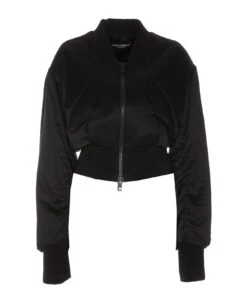 Dolce & Gabbana Short Duchesse Bomber Jacket