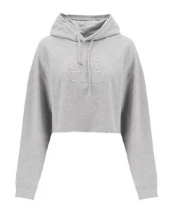Ganni Isoli Cropped Hoodie