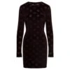 Dolce & Gabbana Dg Velvet Lon G Sleeves Dress -Femme Mode Shop ce828cc16661ed25a305b31e5b84d22c