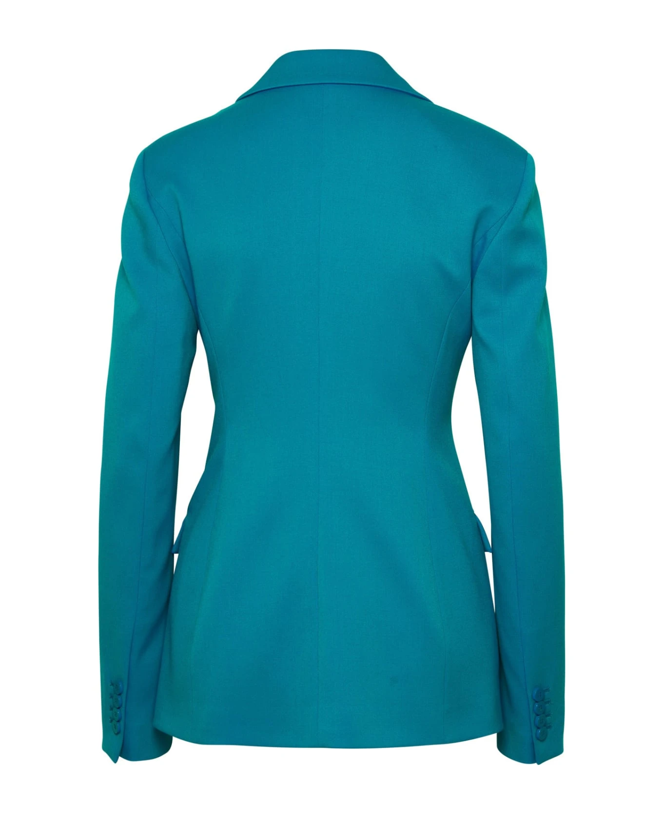 Blue Light Blue Wool Blazer 5 Blue Light Blue Wool Blazer - Image 3