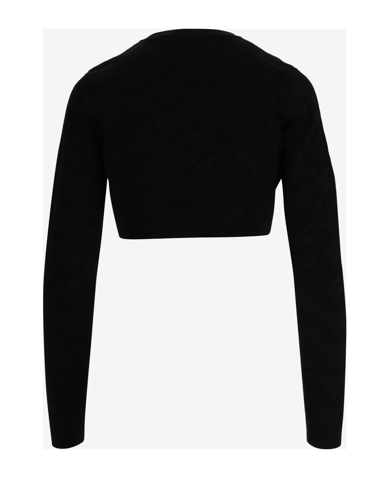 Versace Stretch Viscose Jersey Medusa Cardigan 4 Versace Stretch Viscose Jersey Medusa Cardigan - Image 2