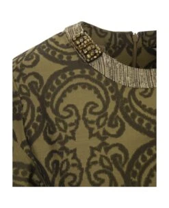 Max Mara Khaki Green Fatora Midi Dress -Femme Mode Shop d0a8ba811d725ffdd8ac3bc3fb8a1bef