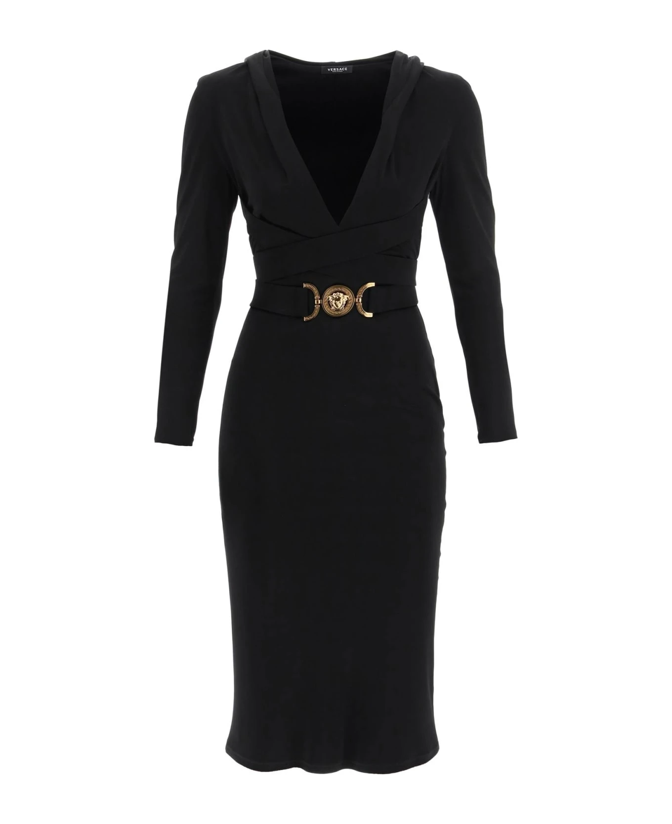 Versace 'medusa Biggie' Hooded Jersey Dress 3 Versace 'medusa Biggie' Hooded Jersey Dress