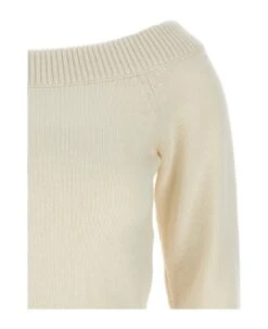 Alexander McQueen Off-shoulder Sweater -Femme Mode Shop d4f907135006e14f7f89a0bcebd8e64c