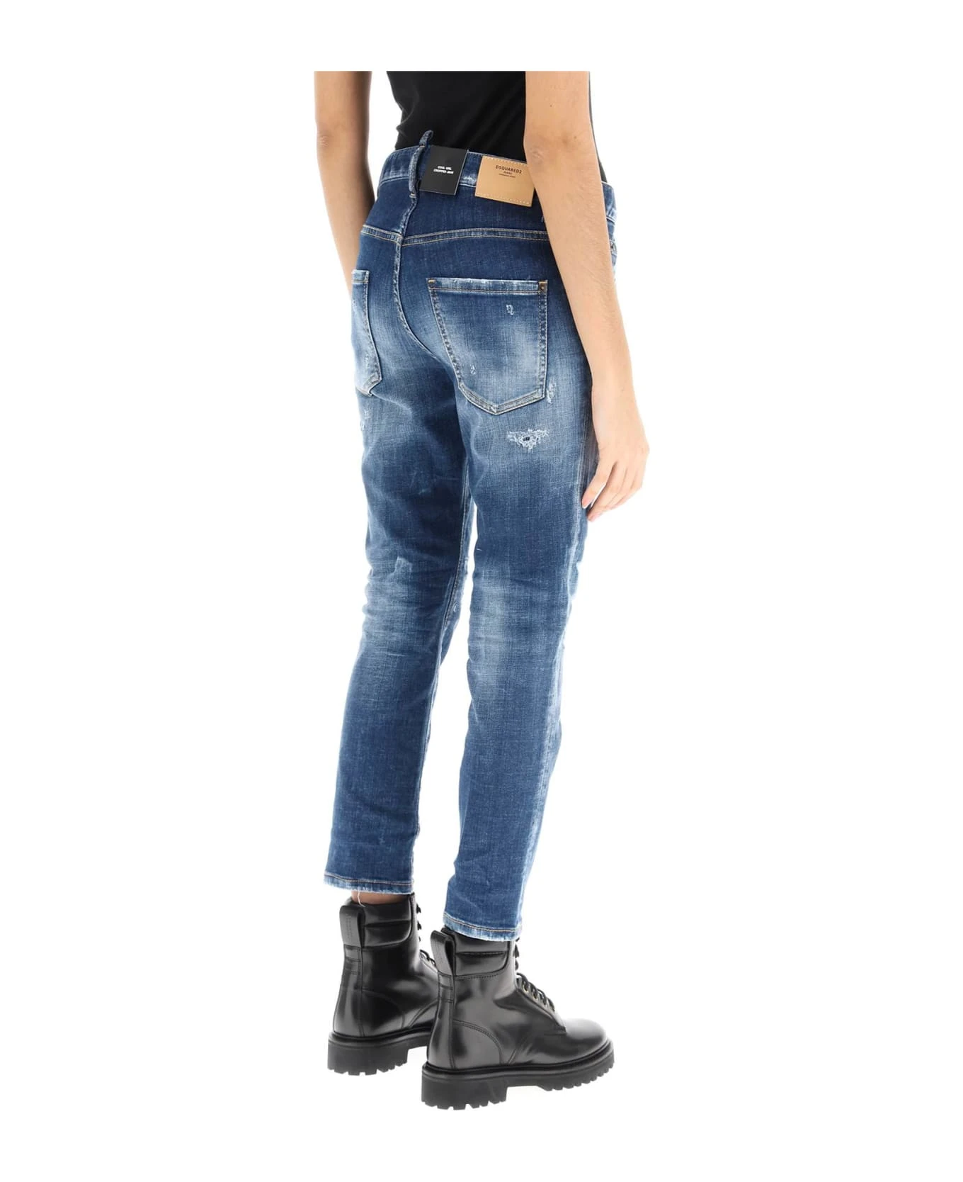DSQUARED2 Medium Slash Wash Cool Girl Cropped Jeans 5 DSQUARED2 Medium Slash Wash Cool Girl Cropped Jeans - Image 3