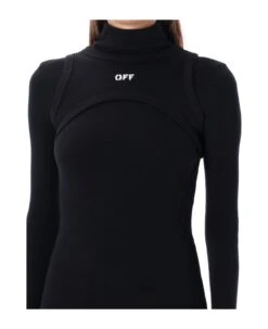 Off-White Rib Round Long Dress 7 Off-White Rib Round Long Dress -Femme Mode Shop e0c62fb8f4fe617d5bb45f7d97a5d018