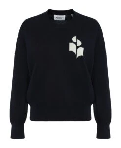 Marisans Wool-cotton Blend Crew-neck Sweater