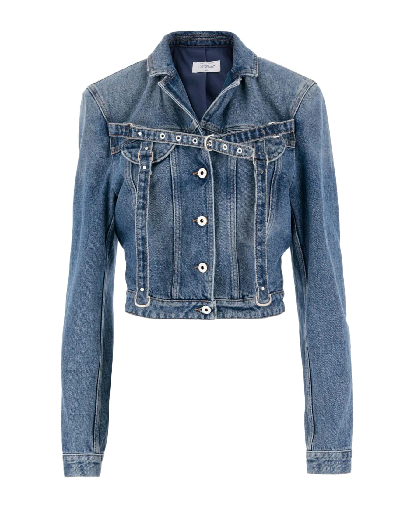 Off-White Cotton Denim Jacket 3 Off-White Cotton Denim Jacket