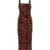 Dolce & Gabbana Cherry Print Jersey Midi Dress -Femme Mode Shop ecec64e7ae6d9580bc96444cfca4cb00
