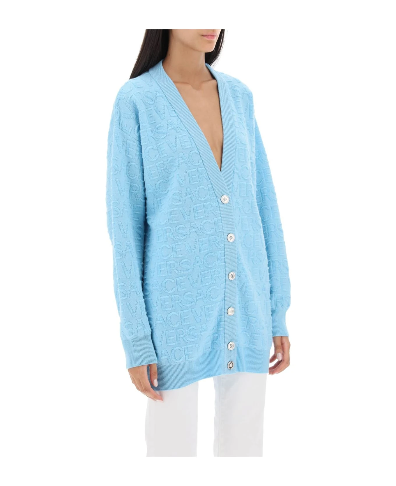 Versace 'la Vacanza' Monogram Maxi Cardigan 4 Versace 'la Vacanza' Monogram Maxi Cardigan - Image 2