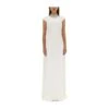 Max Mara Cut-out Short-sleeved Maxi Dress