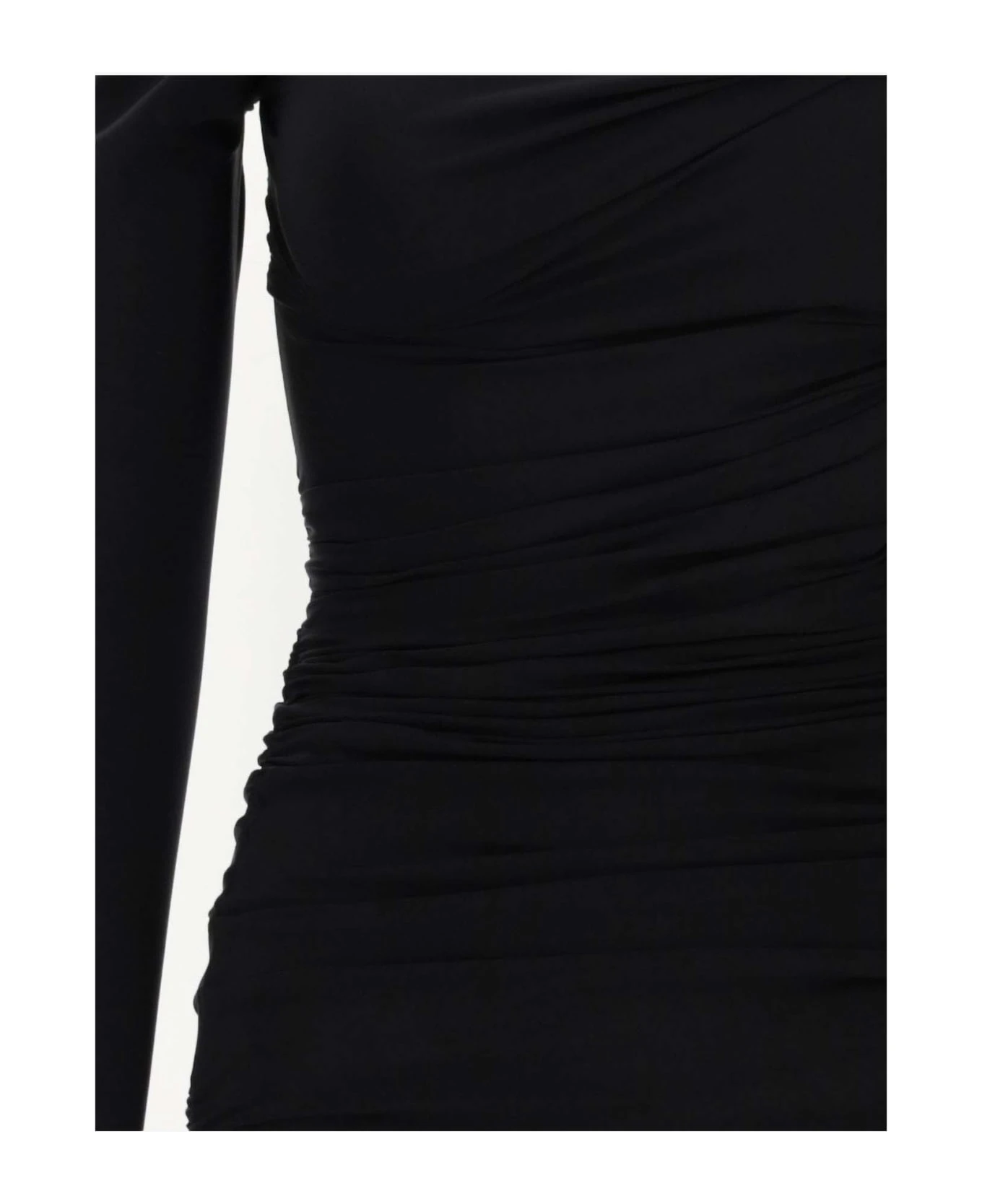 Balenciaga Asymmetrical Cupro Blend Dress 5 Balenciaga Asymmetrical Cupro Blend Dress - Image 3