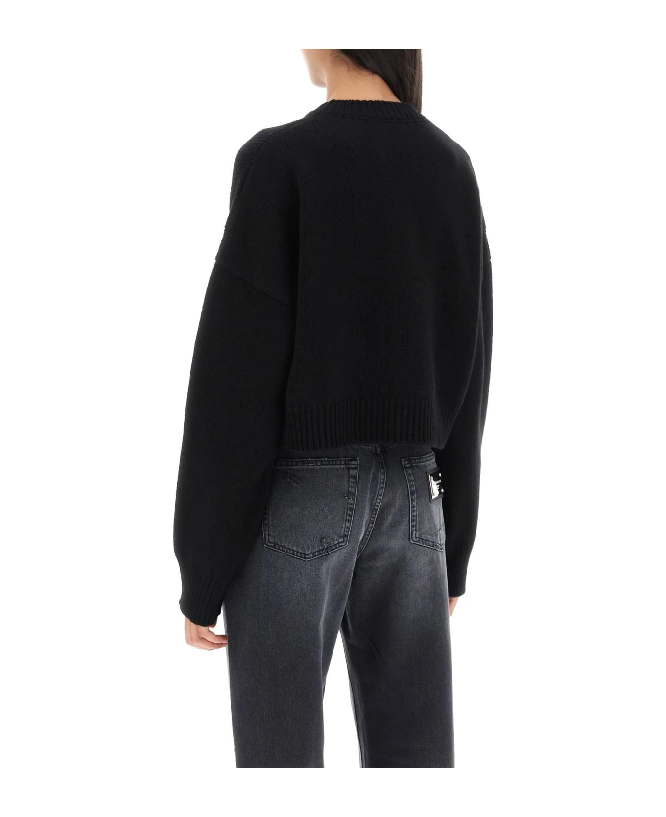 Dolce & Gabbana Logo Plaque Cropped Sweater 5 Dolce & Gabbana Logo Plaque Cropped Sweater - Image 3
