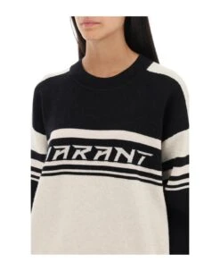 'callie' Jacquard Logo Sweater -Femme Mode Shop f262d0c031e020718edb20b3549f220e