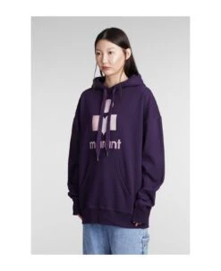 Mansel Sweatshirt In Viola Cotton -Femme Mode Shop f674c0b2ed5aac8686a2bb11b60234a3