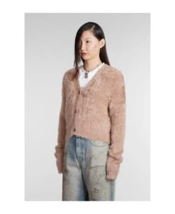 Acne Studios Cardigan In Brown Nylon -Femme Mode Shop f7a37b17dc76dc3dde3d7654246c208b