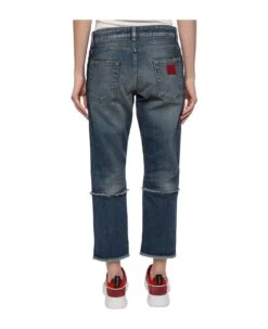 Dolce & Gabbana Raw Trimmed Denim Jeans -Femme Mode Shop f9baffb0ea838a837a59300488de6044