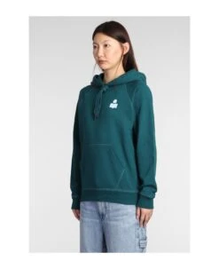 Malibu Sweatshirt In Green Cotton -Femme Mode Shop fbf7b31d9aee4491e98671d29575c3cc
