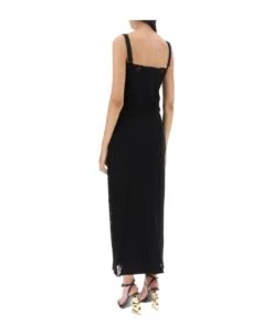 Dolce & Gabbana Jersey And Lace Maxi Dress -Femme Mode Shop fd76bdae920c9f874aa1ba3fbac67096