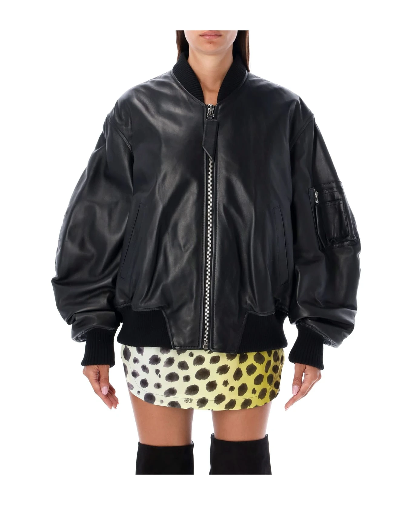Anja Leather Bomber 3 Anja Leather Bomber