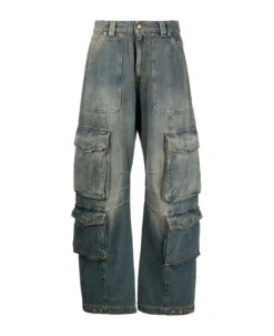 Golden Goose Journey W`s Pant Cargo Pocket Medium Dirty Wash Distressed